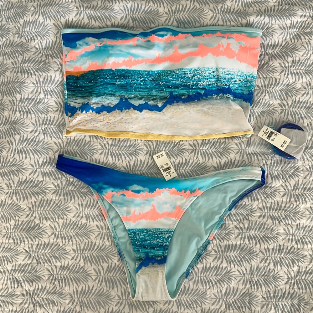 Aerie Strapless Bandeau Bikini